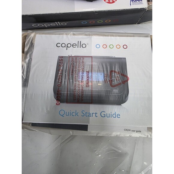 Capello CR2W Safe and Sound Weather Alert Clock Radio (NEW) - Picture 7 of 8